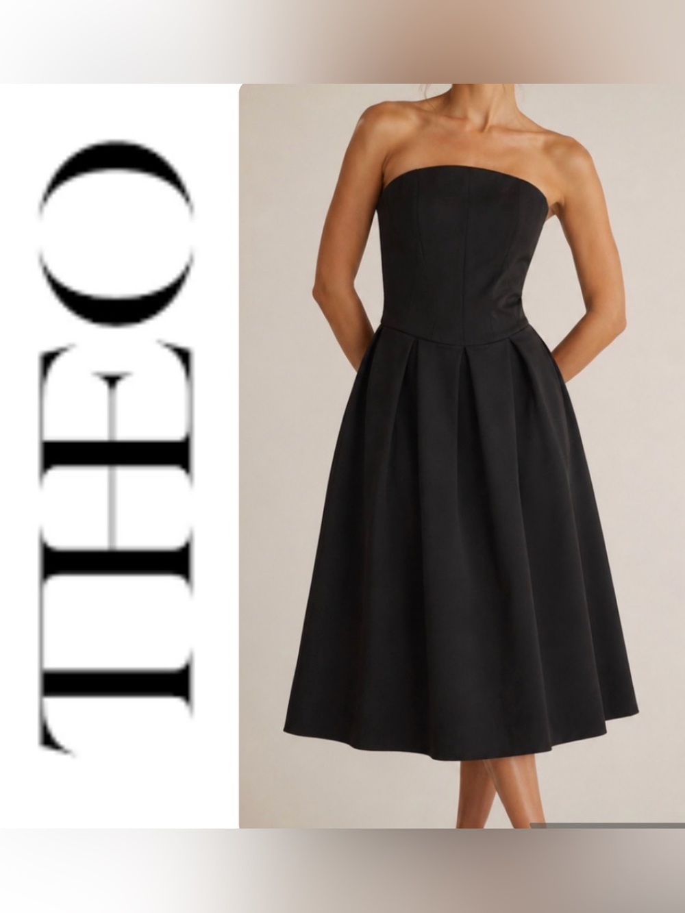 THEO the label Aphrodite midi dress- size XS - no tulle hem